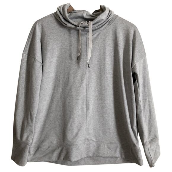 Apana Sweaters - Apana Athletic Activewear Gray Cowl Neck Pullover Sweatshirt Sweater Medium